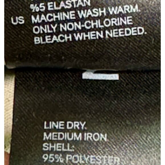 H & M Mustard Yellow/Peacock Blue 3/4 Sleeve Abstract Print Dress, Sz 8 - Picture 9 of 9